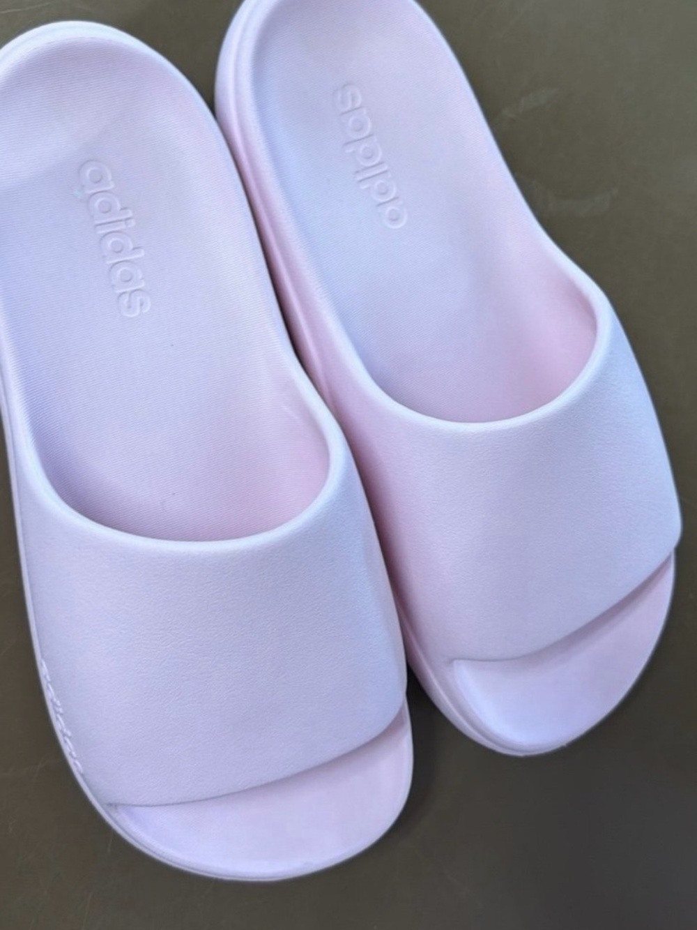 adidas Women’s Light Pink Slide Sandals